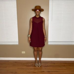Burgundy Dress